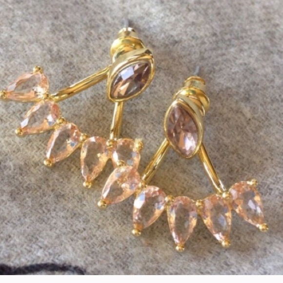 Sunahara Jewelry Jewelry - Rose Pink Jacket Earrings